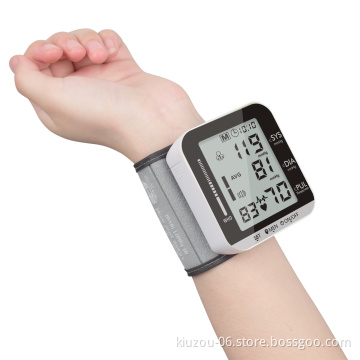 Smart Watch Blood Pressure Monitoring Wrist Sphygmomanometer Digital Blood Pressure Monitor  251A Black and white no voice
